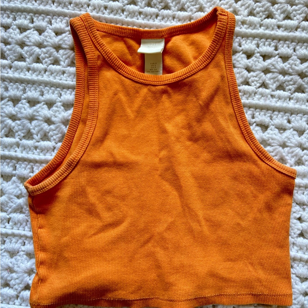 H&M Orange Sleeveless Women's Top